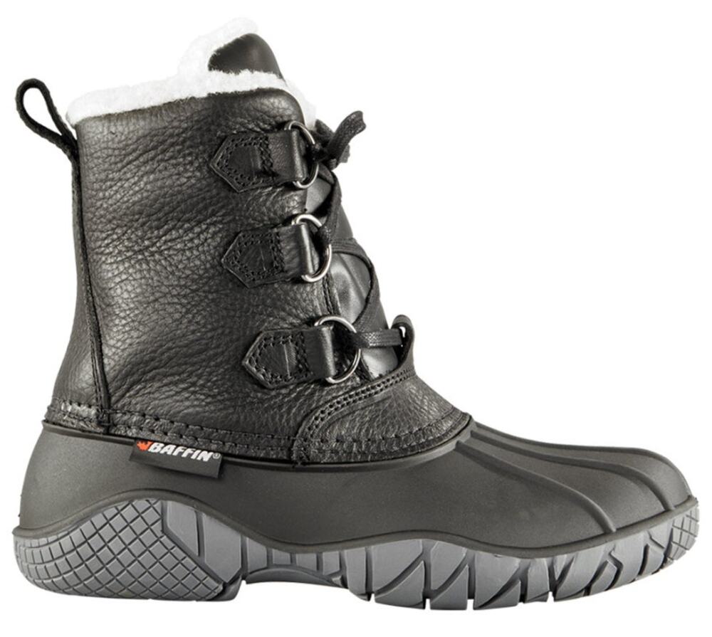 Baffin Womens Yellowknife Snow Boots Size 9 Black Leather Waterproof Winter NWT